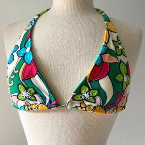 Joia Swimwear Large Tropical Triangle Bikini Top with Beading!